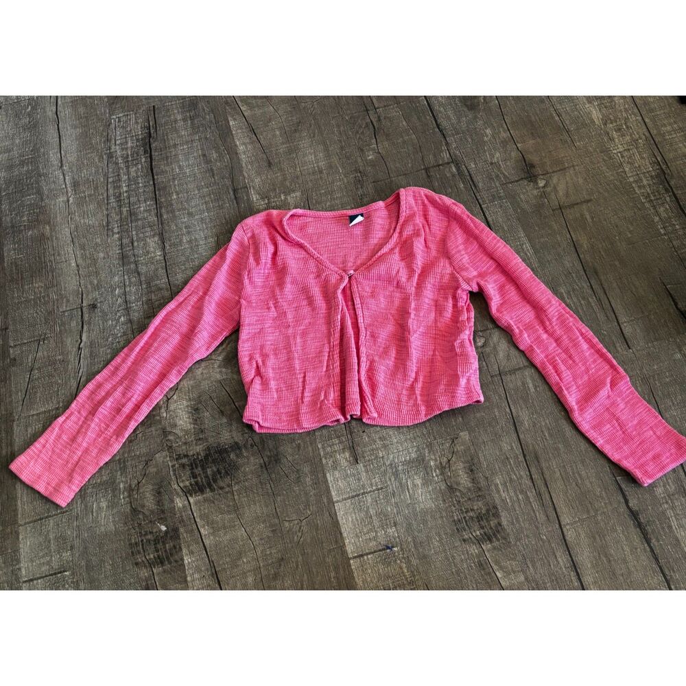 Old Navy Girls Size M 8 Pink‎ Long Sleeve Cardigan Top Lightweight Casual